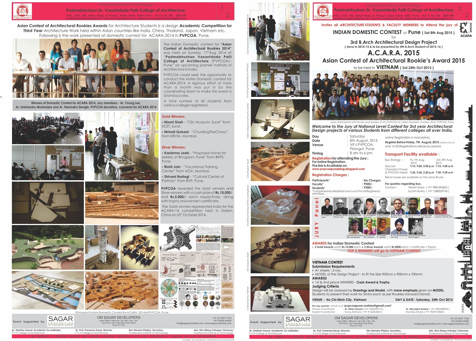 pvp college of architecture registration for asian contest for