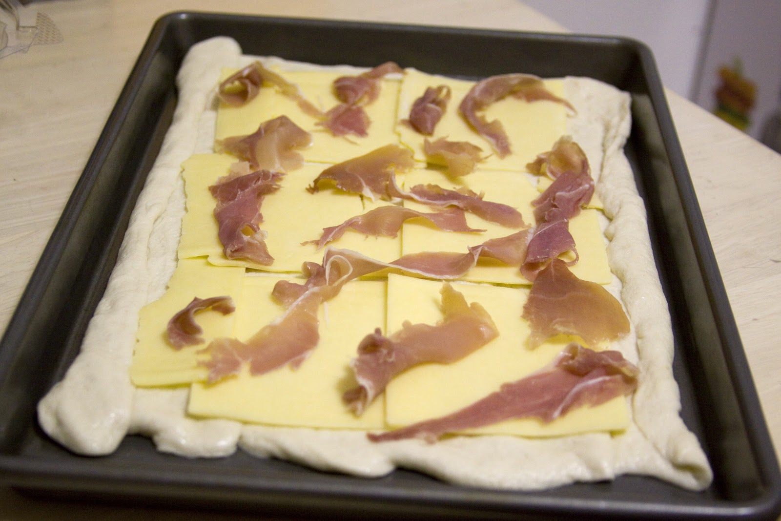 Adorn Me Food For You Pear Prosciutto Havarti Cheese Pizza