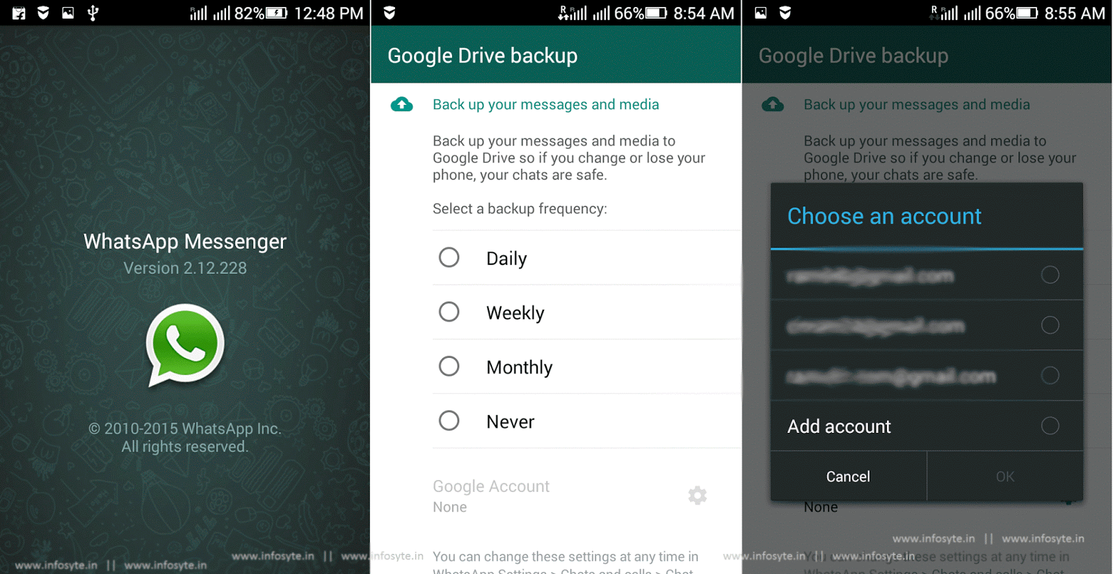 WhatsApp Messenger gets Google Drive backup in latest release Version 2.12.228