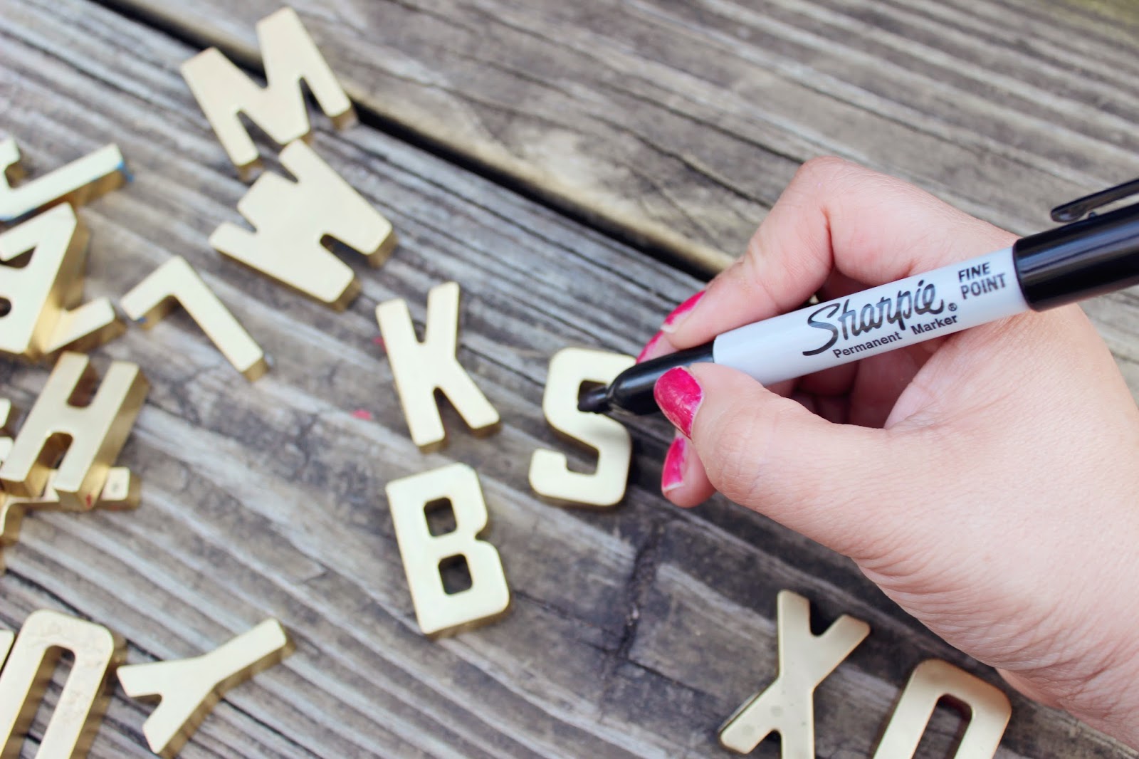 Sea of Blooming Dreams DIY // Gold Alphabet