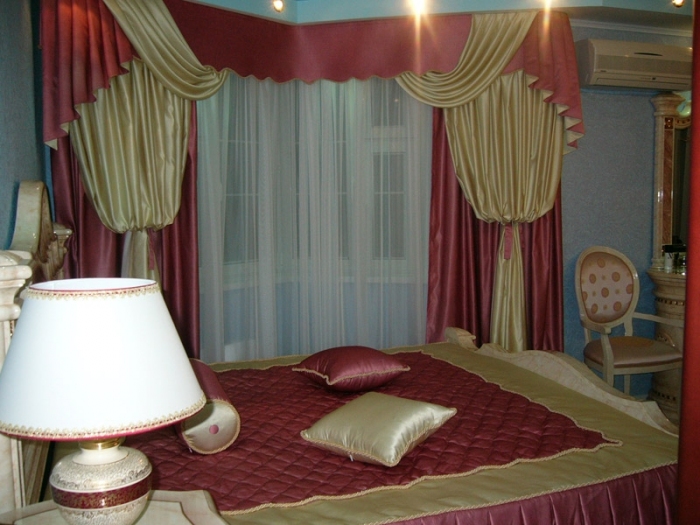 Yatak odası süslü perde modelleri Mobilya ve Ev Dekarasyonu
