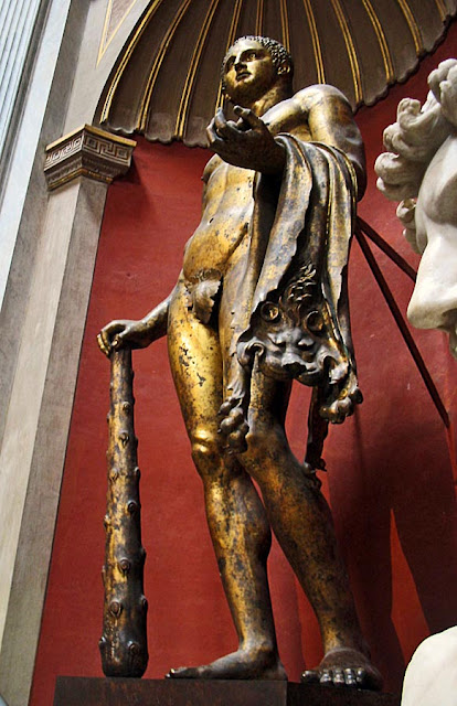 Greek God Hercules in bronze