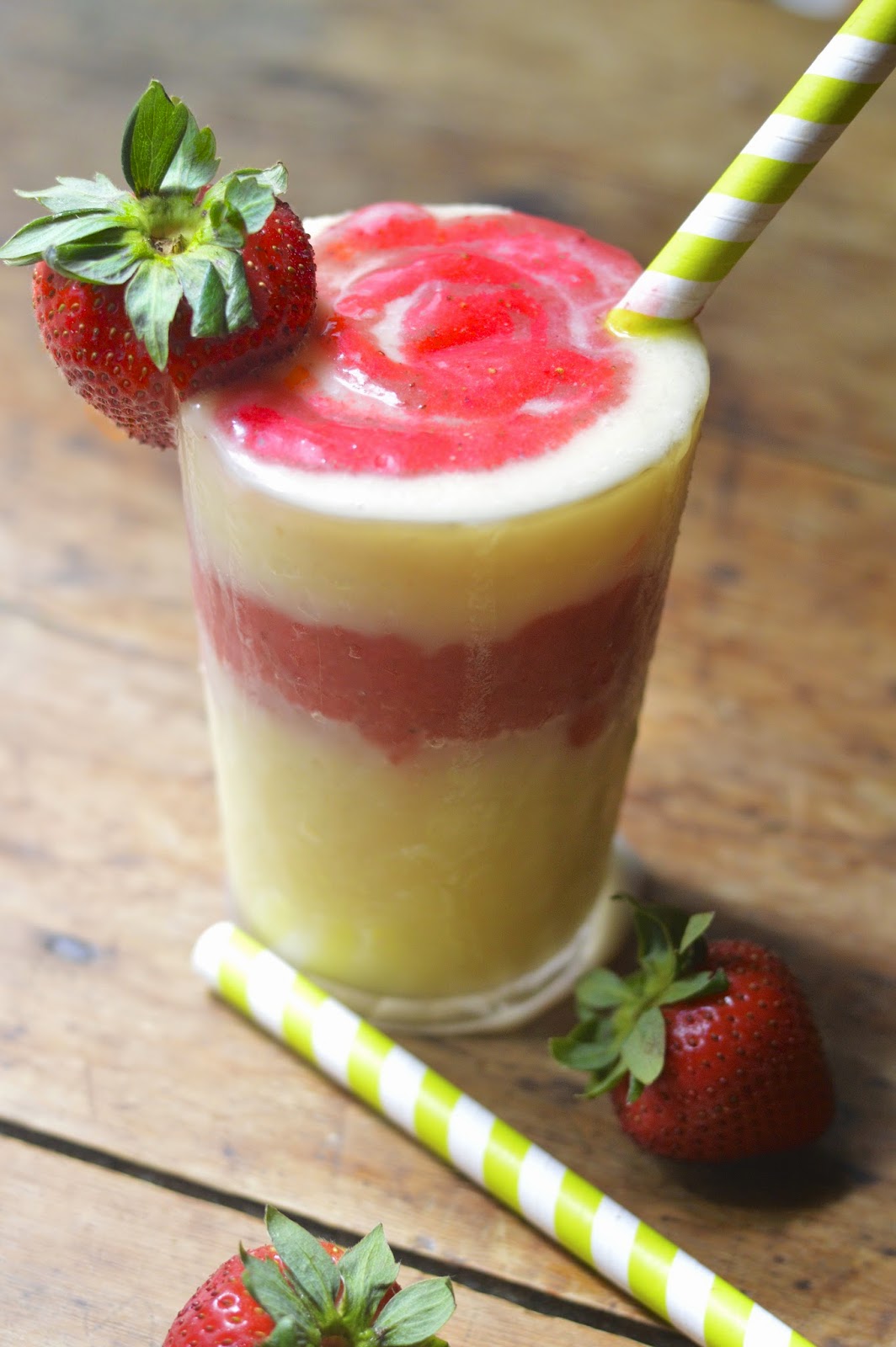 Strawberry Swirl Pina Coladas Virtually Homemade Strawberry Swirl