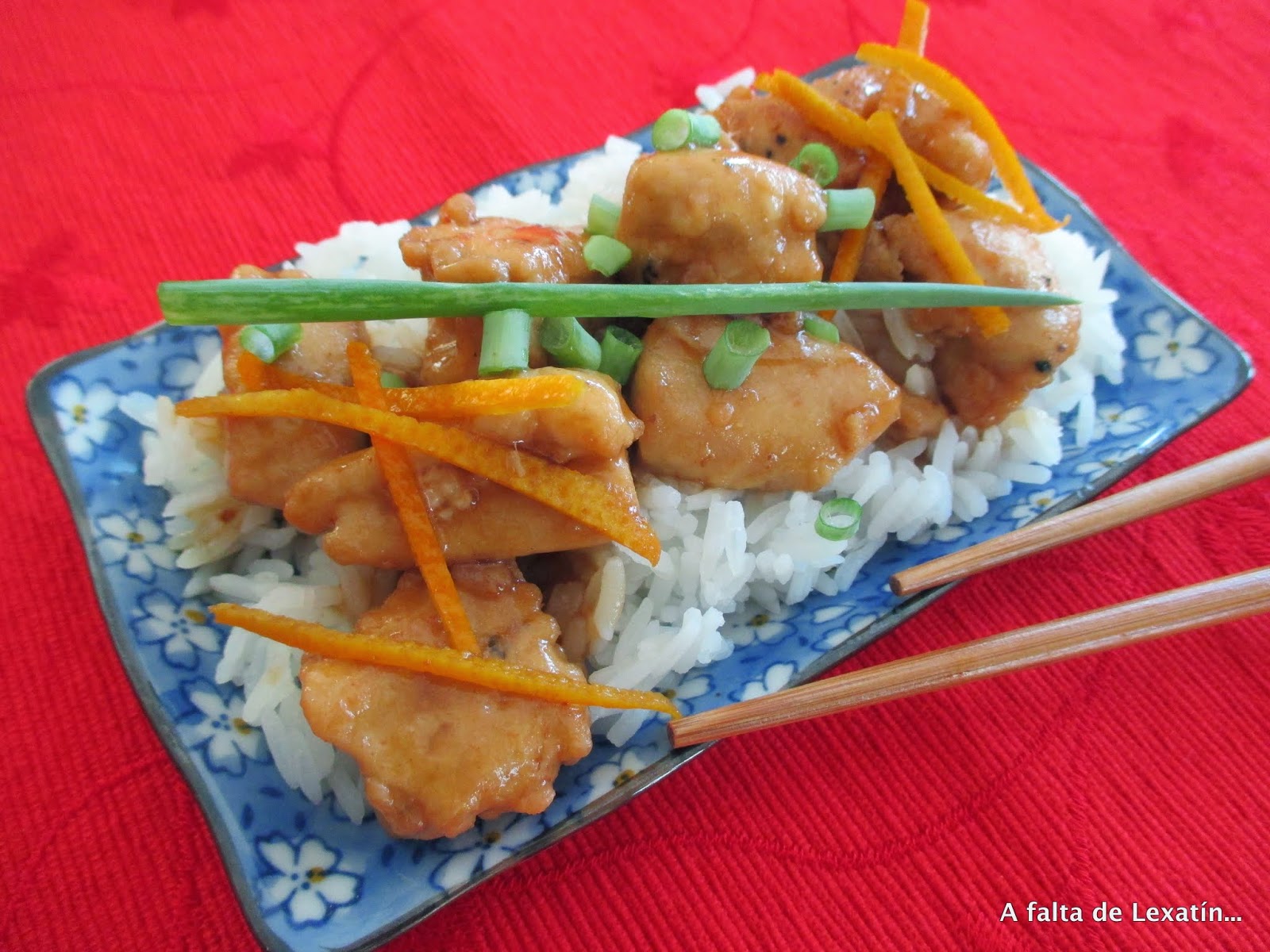 Pollo A La Naranja Estilo Chino