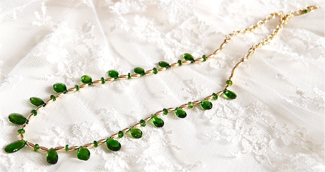 Sirona Jewelry Designs Inspiration to Design Chrome Diopside Necklace