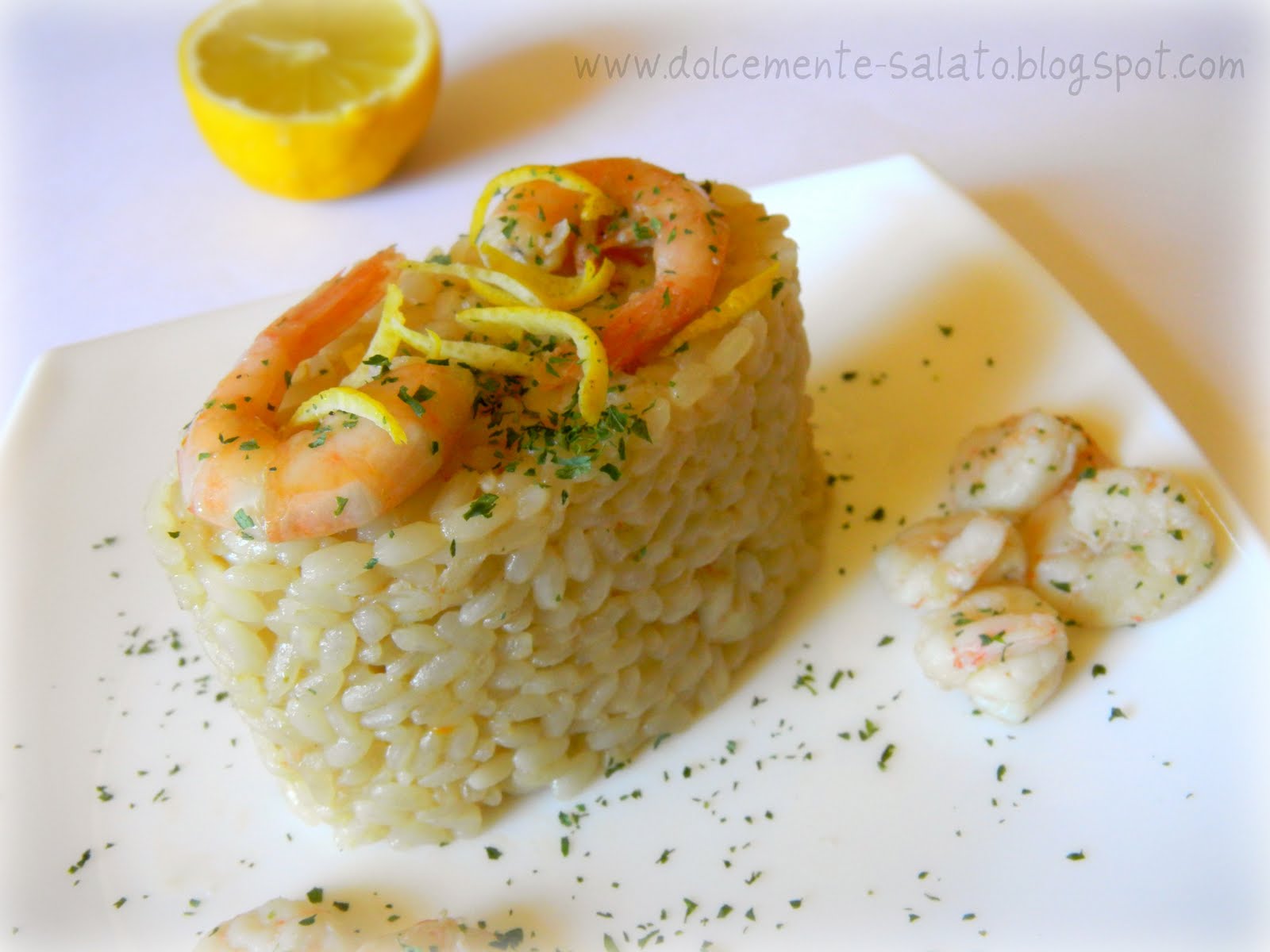 DOLCEmente SALATO Risotto al limone con gamberetti