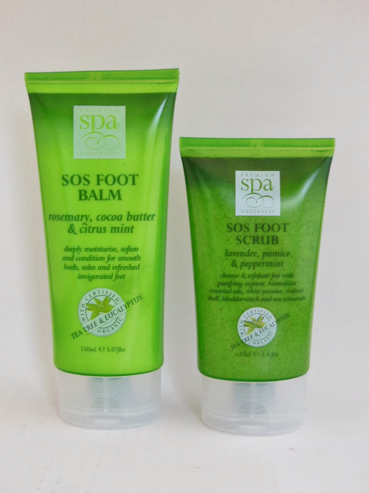 Product Review Premium Spa SOS Foot Scrub & SOS Foot Balm The Beauty