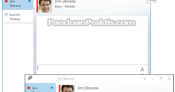 Cara Menutup Tab Percakapan Di Lync 2013