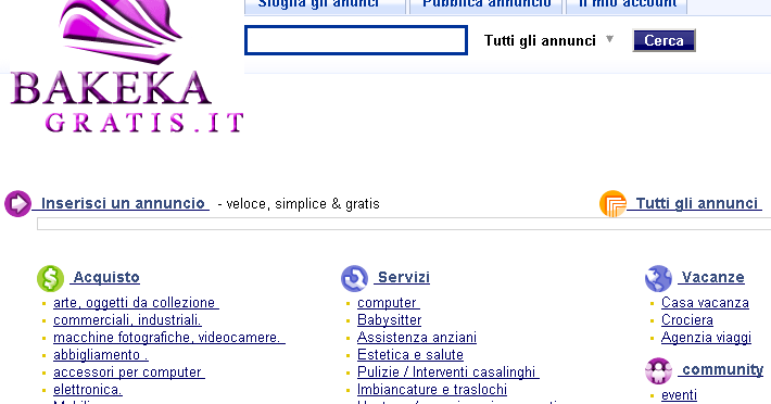 pubblica annunci gratis