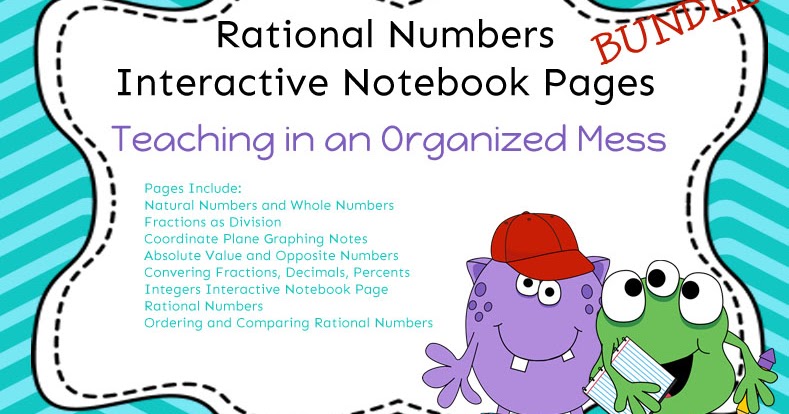 teaching in an organized mess interactive notebook pages rational rational numbers venn diagram worksheet