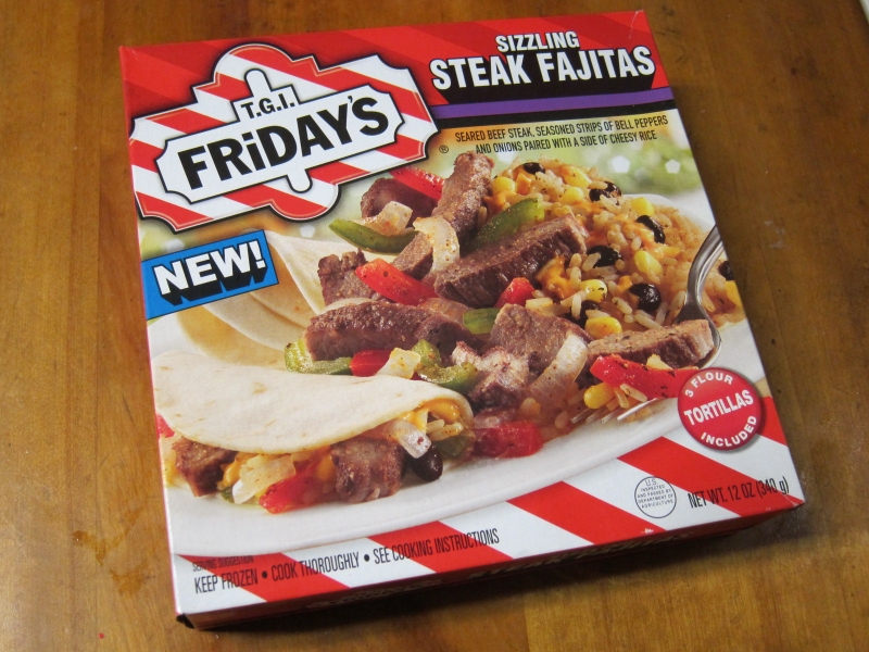 Frozen Friday T.G.I.Friday's Sizzling Steak Fajitas Brand Eating