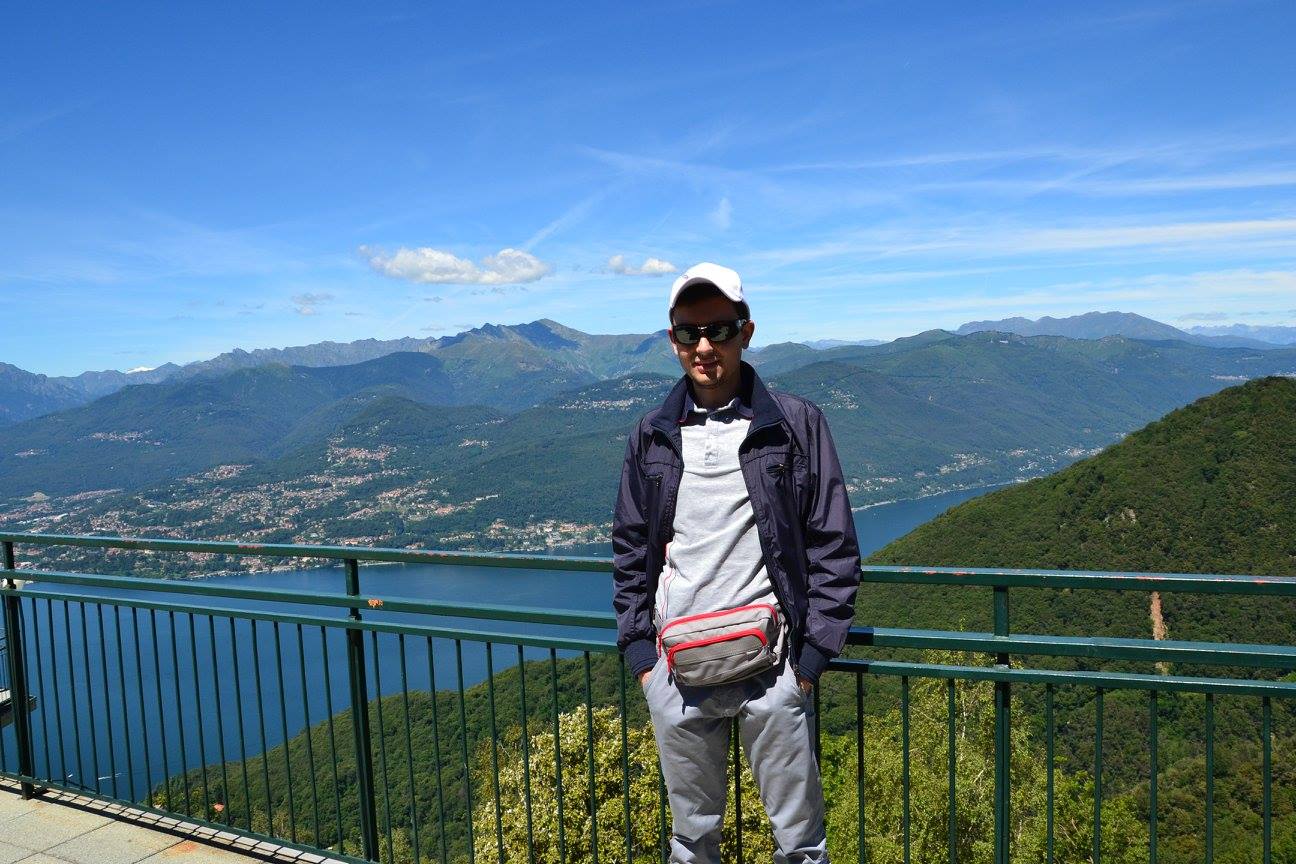 Me on the top of Monte "Sasso al Ferro": August 2016, Italy.