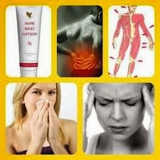 Trattamento dei dolori muscolari con Aloe Heat Lotion