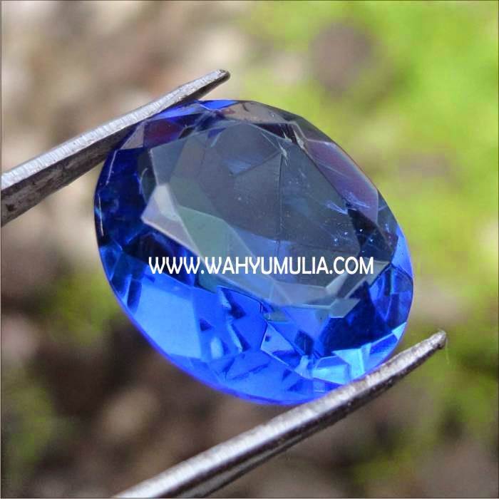 Batu Permata Blue Obsidian (Kode:140) - batu-permata