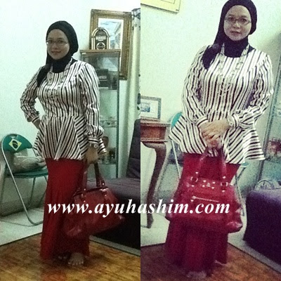 This is how i wear my only custom made peplum tops with streatchable