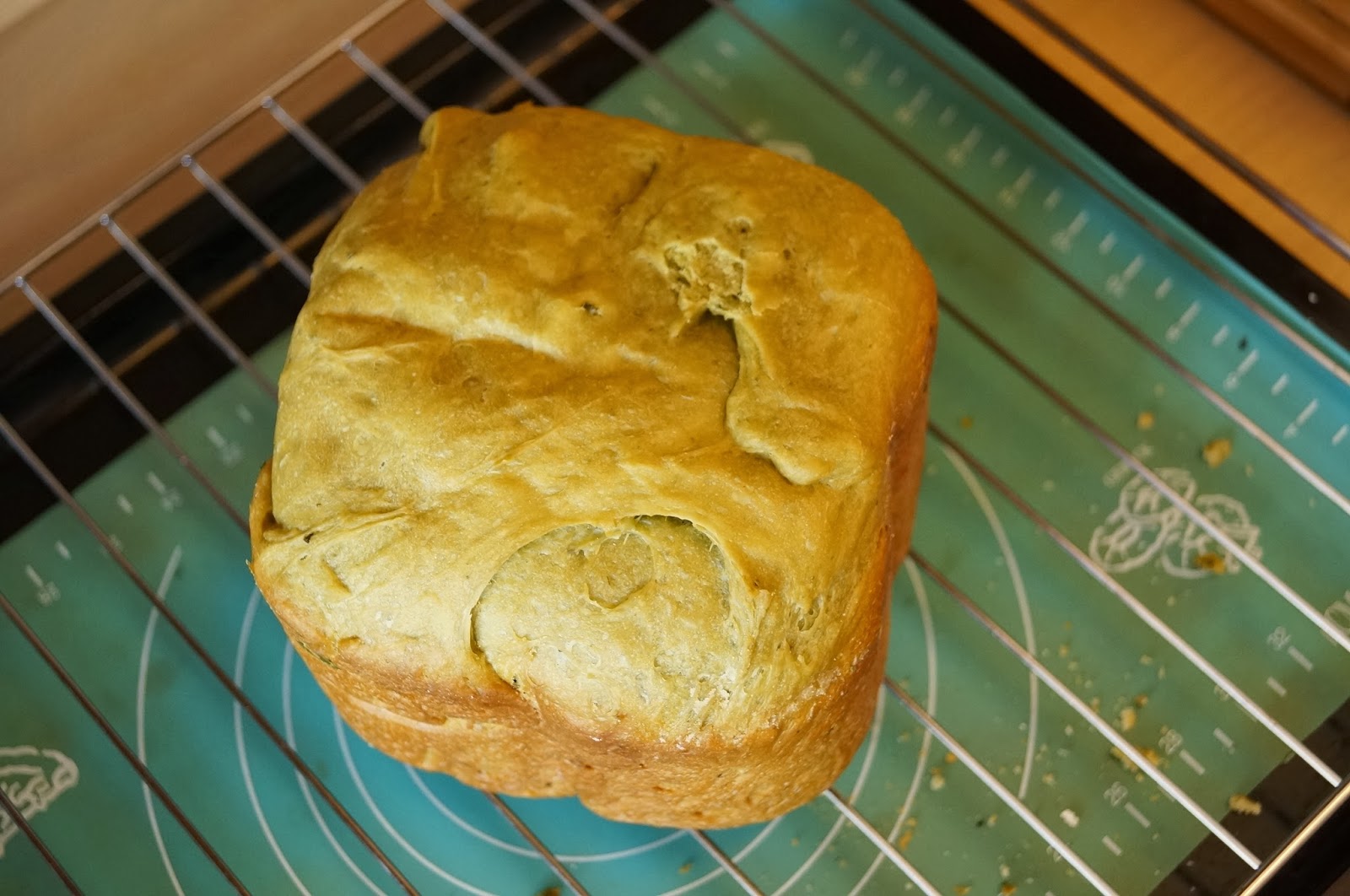 Journal of a nutritionist mom Japanese green tea loaf (breadmaker