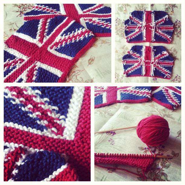 anna knits, etc. anna knits union jack tea cosy update 3