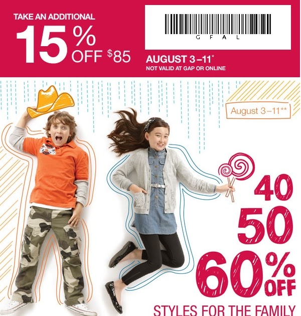 Canadian Daily Deals Gap Factory Store 15 Off 85 *Printable Coupon