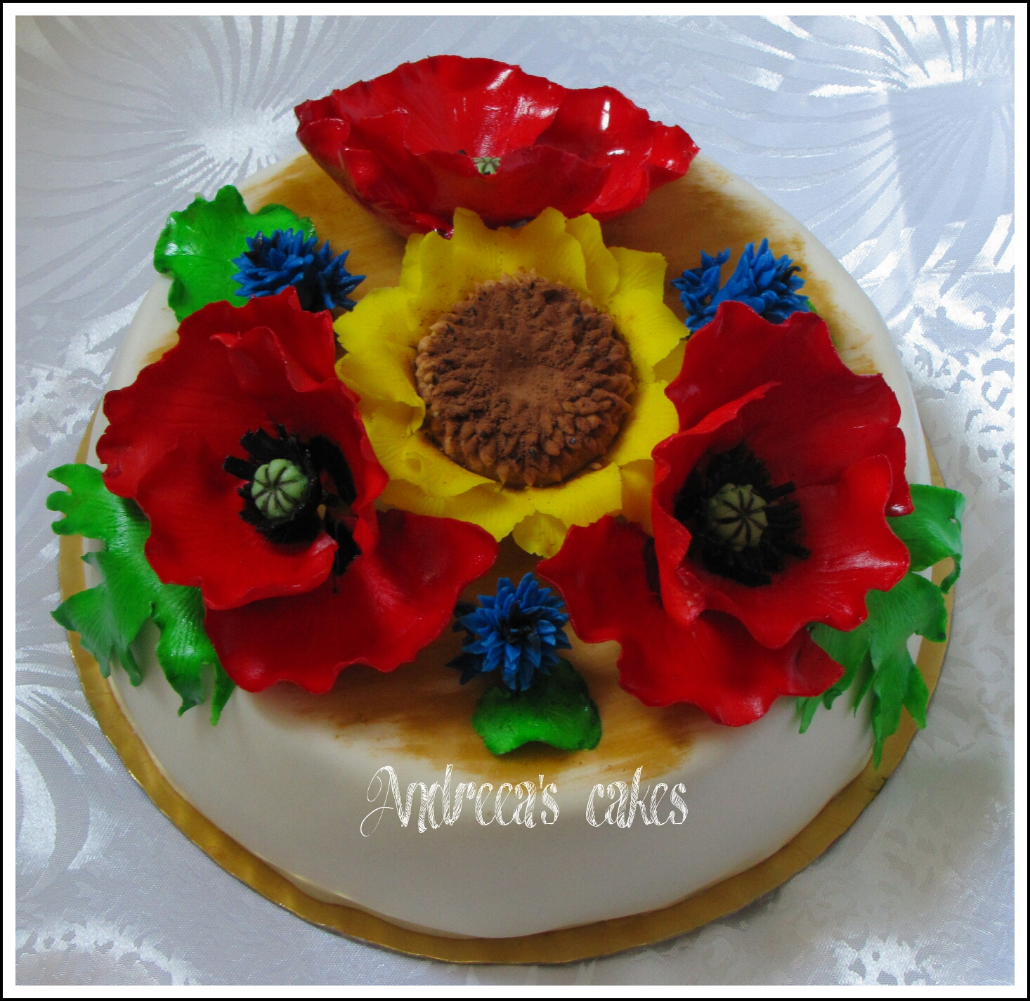 Andreea S Cakes In Constanta Tort Cu Flori De Camp