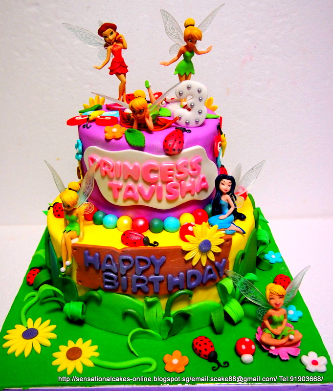 The Sensational Cakes: Fairies Garden Theme Cake Singapore / Sunflower