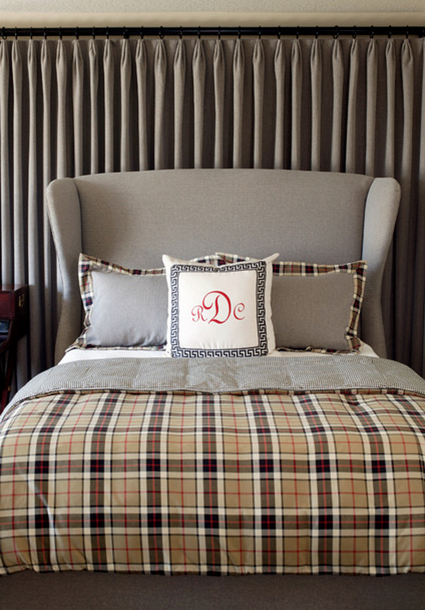 Copy Cat Chic Restoration Hardware French Wing Fabric Bed