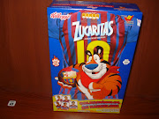 La caja de zucaritas trae la imagen del respaldo de la camisa de Barcelona y . (dsc )