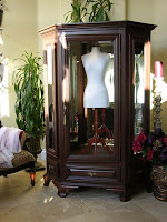 Bridal Armoire, Wedding Gown Display Case