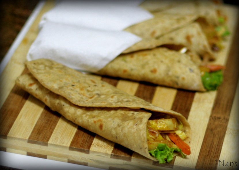 Nan's yumyums! Stirfry Veggie Wraps