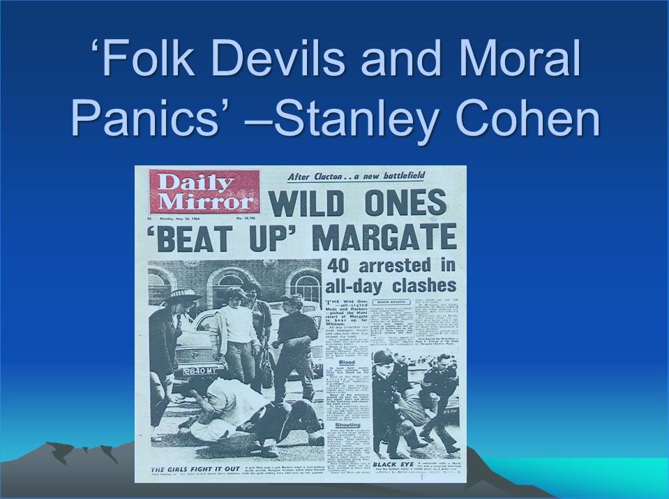 A2 Exam Blog Stanley Cohen "Folk Devils and Moral Panics"