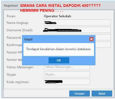 Catatan seputar Dapodikdas G4