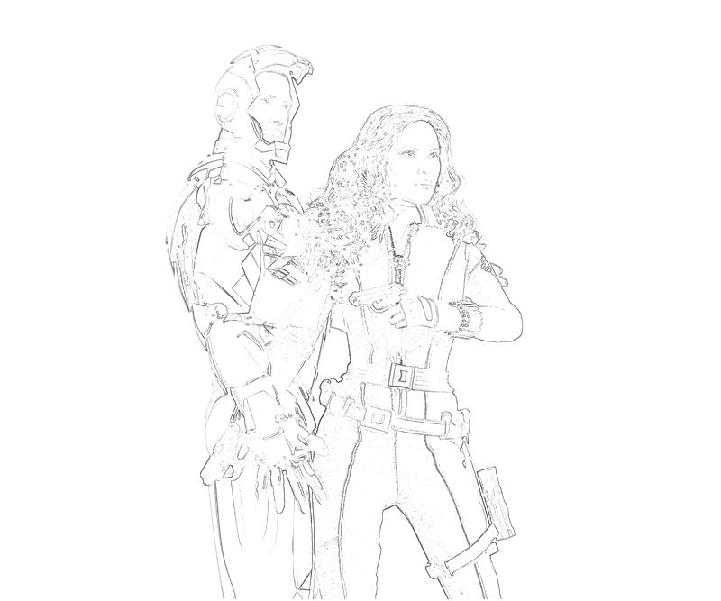Black Widow Coloring Page Black Widow Coloring Page