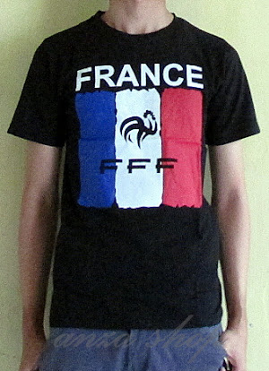 BAJU KAOS FRANCE  ADA STOCK  Dijual oleh Distro Karambie Rp 65.000