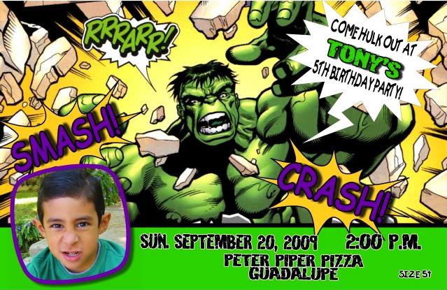 Hulk Birthday Party Ideas, Incredible Hulk Birthday Theme - Birthday