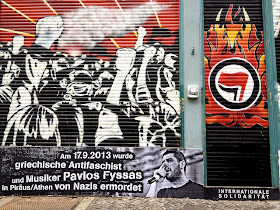 photo of antifascist mural