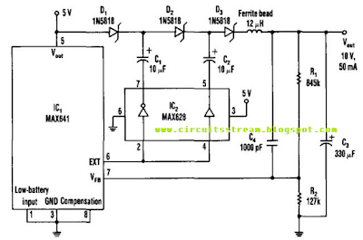 Regulated Charge Pump Circuit Diagram