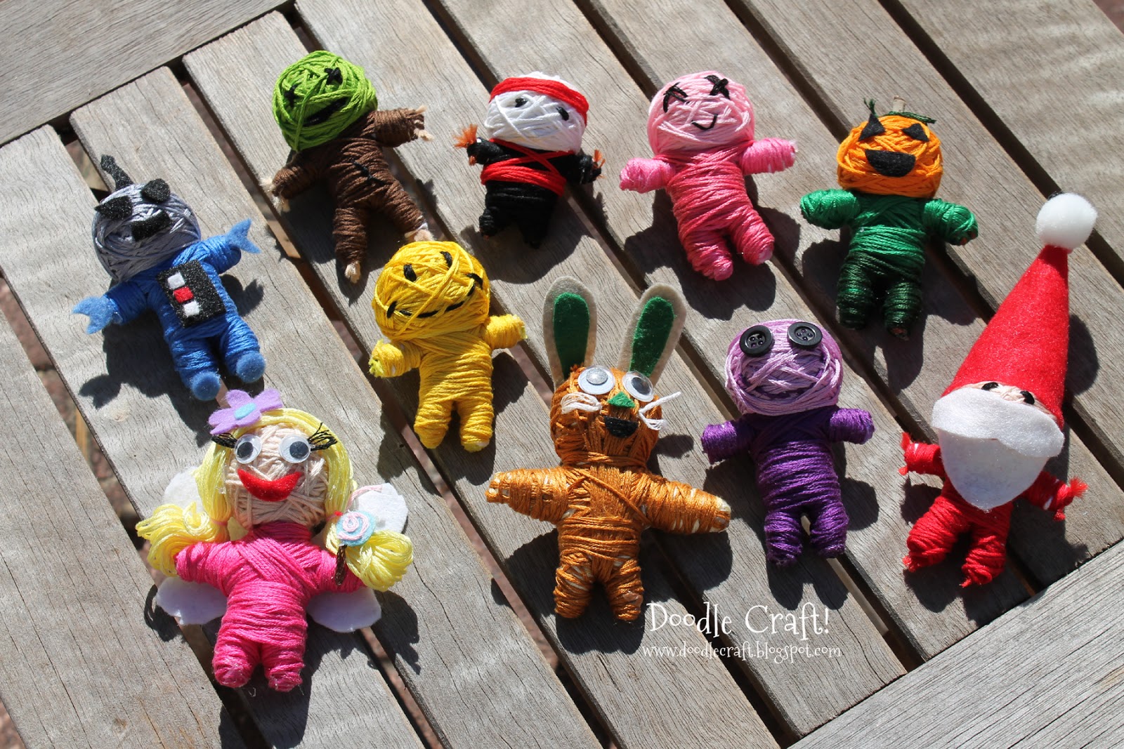 Doodlecraft Make Your Own String Voodoo Dolls!
