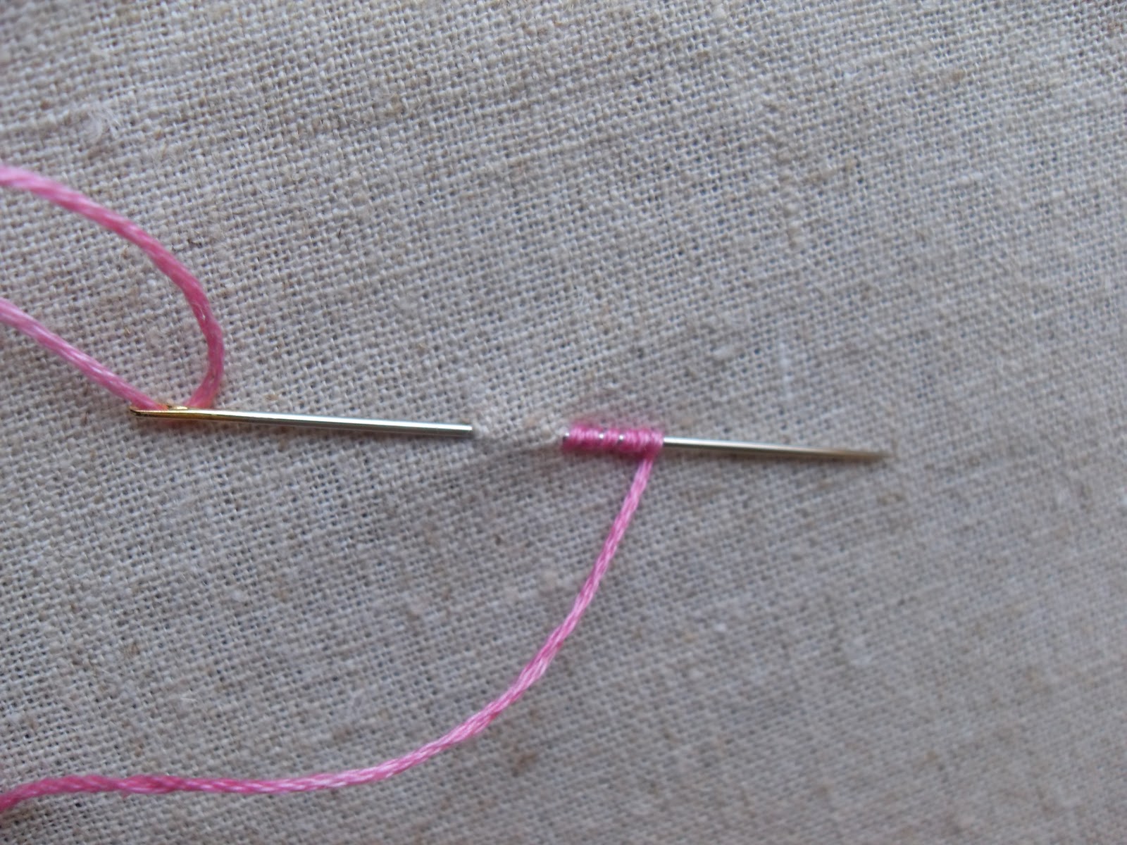 Follow the White Bunny Bullion Knot Tutorial (my way)