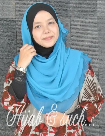 hijab and such, half moon, chiffon, half moon double layer, tudung murah, half moon murah