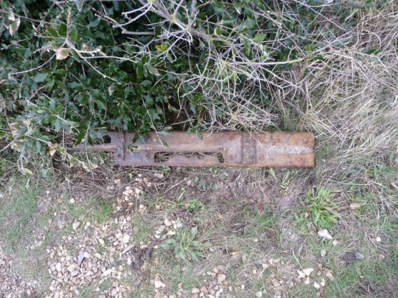 Metal sleeper found at Monckton