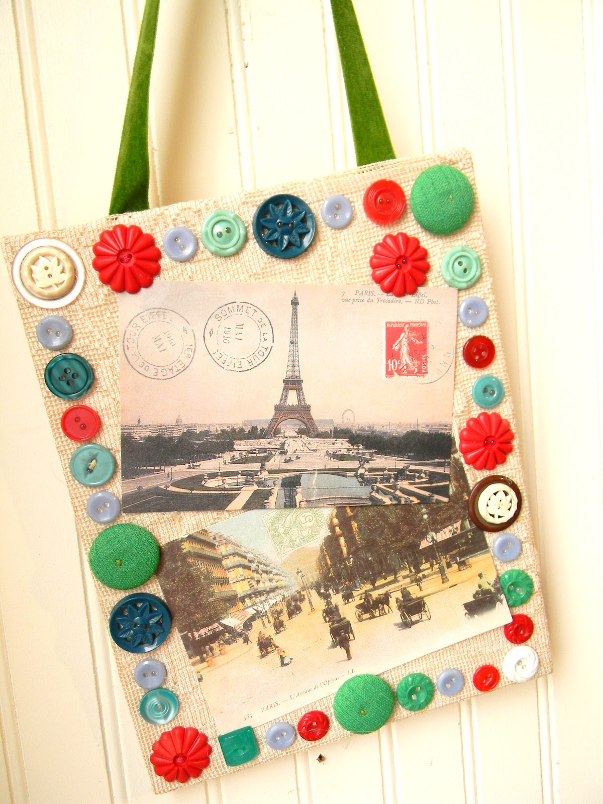 Everlasting Blooms DIY fabric covered canvas