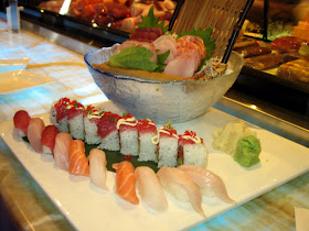 And incredible plate of fish - Omakase at Oishii Asian Fusion