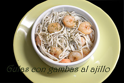 Gulas Con Gambas Al Ajillo
