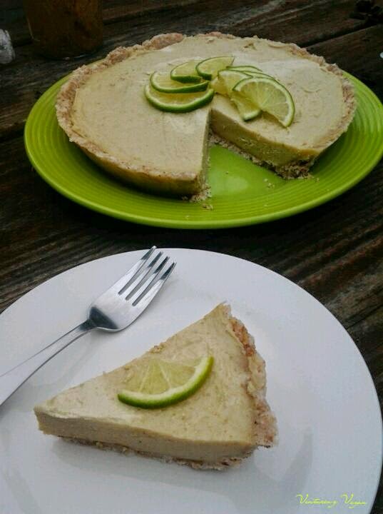Venturing Vegan Coconut Key Lime Pie