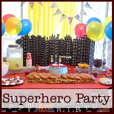 superhero birthday party