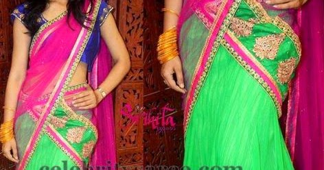 saree half latest