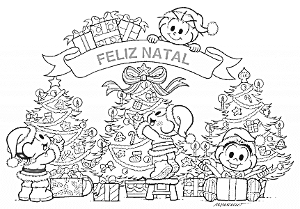 Desenhos de natal para colorir: 135 modelos para imprimir grátis!  Desenho  de natal, Desenhos para colorir natal, Monica para colorir