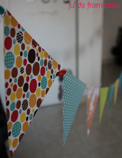 Raspberry Ju(ice) DIY Flag Garland