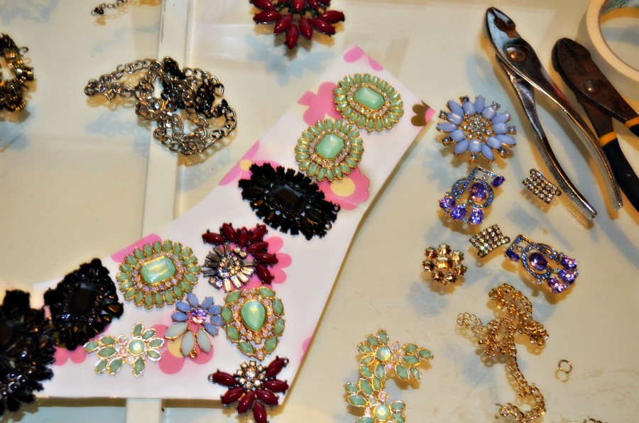 DIY Now this is how you wear bling! Jeweled garment top. That Black Chic