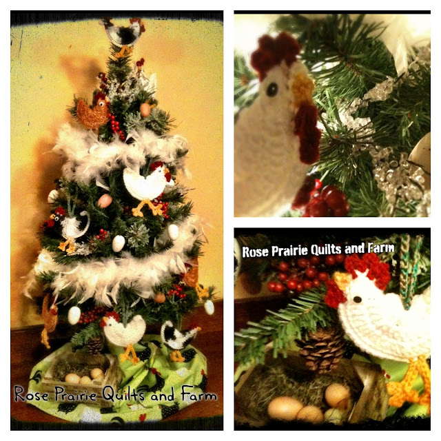 Rose Prairie Quilts and Farm My Christmas "Chicken" Tree