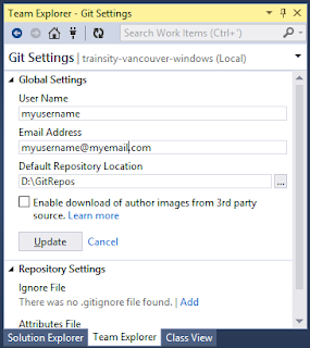 repository git cloning visual studio using connect button team projects